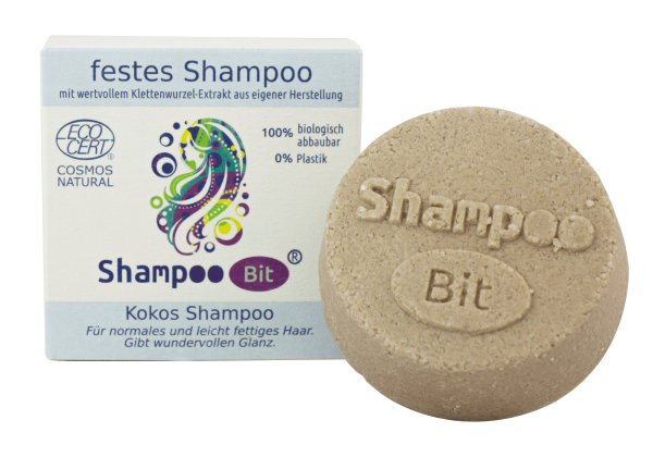 Rosenrot ShampooBit® - festes Shampoo Kokos A